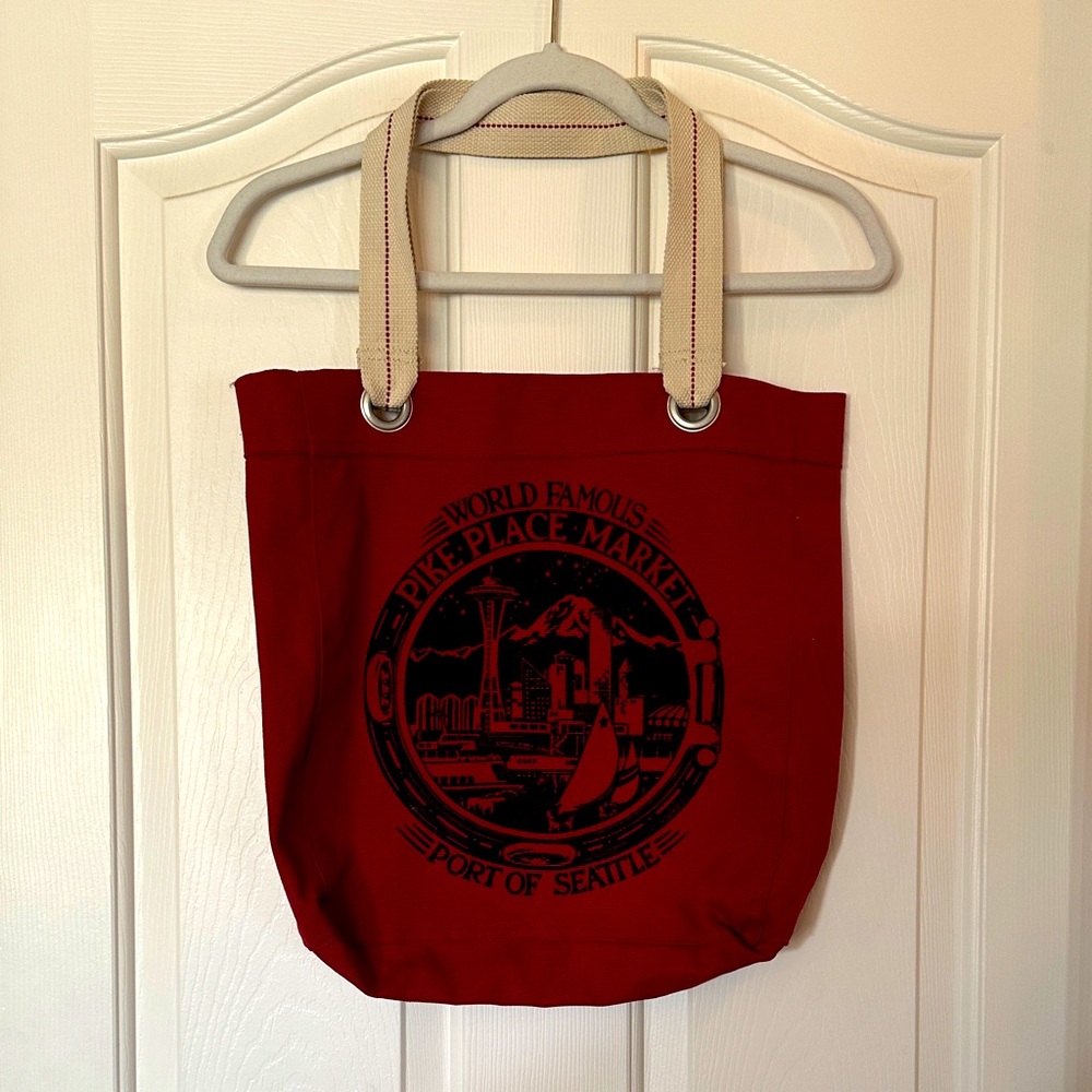 Seattle souvenir tote bag